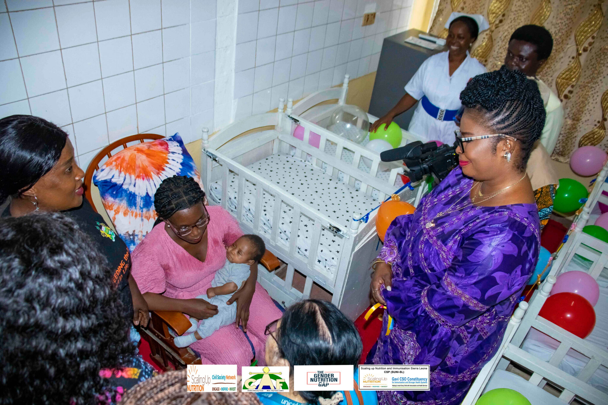 Lactation room at Princess Christian Maternity Hospital, Freetown